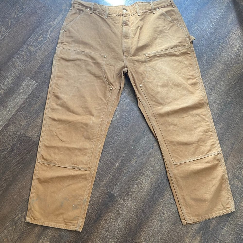Carhartt Firm Duck Double-Front Dungaree - 46Wx32L - Picture 2 of 8